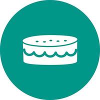 Cake small Circle Background Icon vector