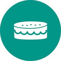 Cake small Circle Background Icon vector