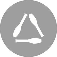 Sticks Circle Background Icon vector