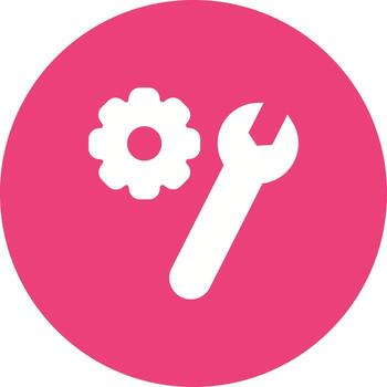 Preferences Circle Background Icon vector