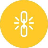 Link Building Circle Background Icon vector