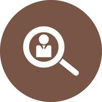 Search User Circle Background Icon vector