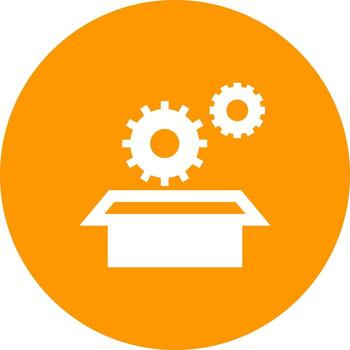 icono de fondo de círculo de herramientas de desarrollo vector