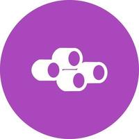 Marshmallow Circle Background Icon vector