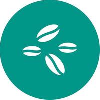 Coffee Beans Circle Background Icon vector