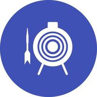 Dartboard Circle Background Icon vector