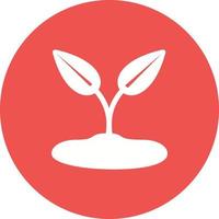 Sprout Circle Background Icon vector