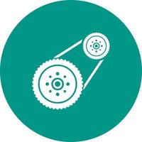 Flywheel Circle Background Icon vector