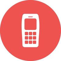 Cell Phone Circle Background Icon vector