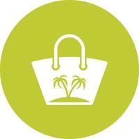 Handbag Circle Background Icon vector
