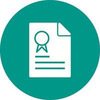 Certification Circle Background Icon vector