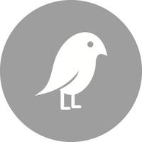 Pet Bird Circle Background Icon vector