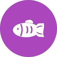 Pet Fish II Circle Background Icon vector