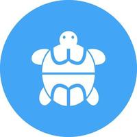 Pet Turtle Circle Background Icon vector