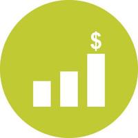 Inflation Circle Background Icon vector