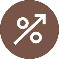 High Percentage Circle Background Icon vector