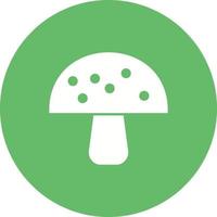 Mushroom Circle Background Icon vector