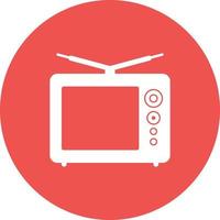 Television Broadcast Circle Background Icon vector