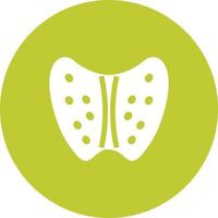 Thyroid Circle Background Icon vector