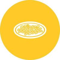 Gnocchi Circle Background Icon vector