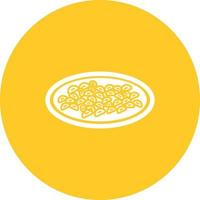 Gnocchi Circle Background Icon vector