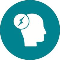 icono de fondo de círculo de técnicas de lluvia de ideas vector