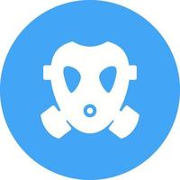 Oxygen Mask Circle Background Icon vector