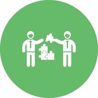 Management Skills Circle Background Icon vector