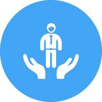Support Circle Background Icon vector