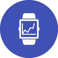Statistics Circle Background Icon vector