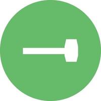 Mallet Circle Background Icon vector