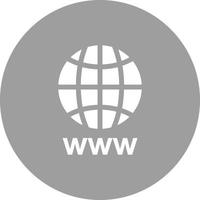 World Wide Web Circle Background Icon vector