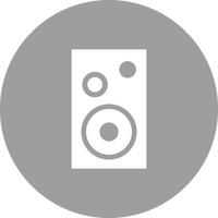 Single Speaker Circle Background Icon vector