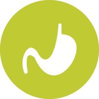 Stomach Circle Background Icon vector