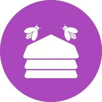 Hive Circle Background Icon vector
