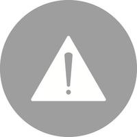 Warning Circle Background Icon vector