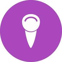 Canine Tooth Circle Background Icon vector