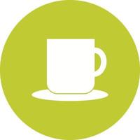 Cup Circle Background Icon vector