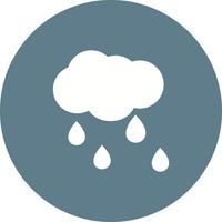 Rainfall Circle Background Icon vector