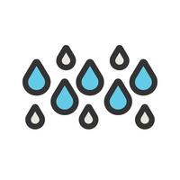 Rainy Circle Background Icon vector