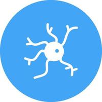 Neuron Circle Background Icon vector