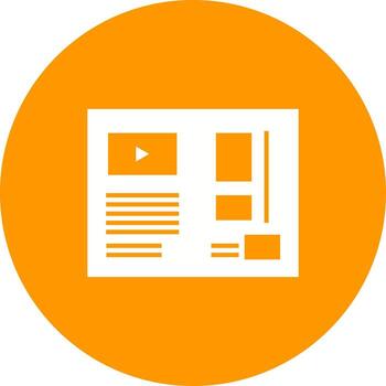 icono de fondo de círculo de tutoriales vector