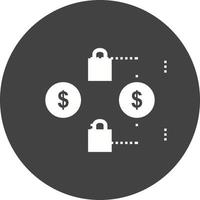 Secure Transactions Circle Background Icon vector