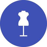 Mannequin Circle Background Icon vector