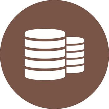 icono de fondo de círculo de múltiples servidores vector