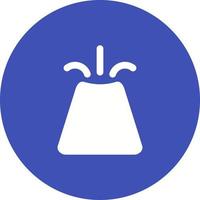 Volcano Circle Background Icon vector