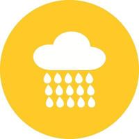 Raining Circle Background Icon vector