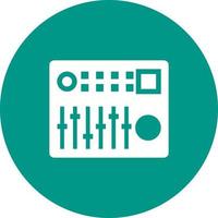 Controller Circle Background Icon vector