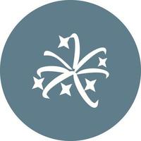 Fireworks Circle Background Icon vector