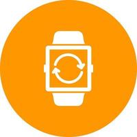 Watch Refresh Circle Background Icon vector